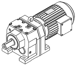 Мотор редуктор цилиндрический RD7 73